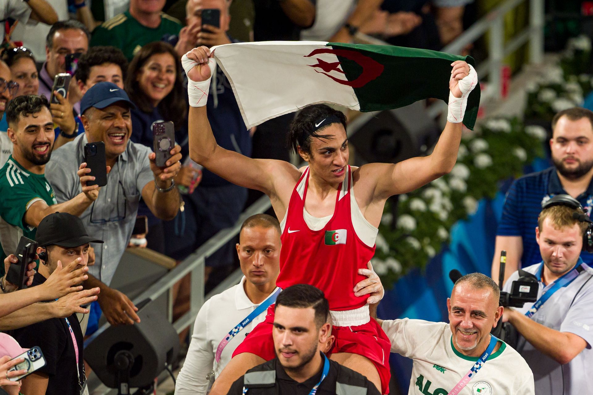 Imane Khelif at the Boxing - Olympic Games Paris 2024: Day 14 - Source: Getty
